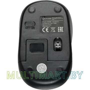 Мышь Oklick 665MW (черный/красный) картинка 5
